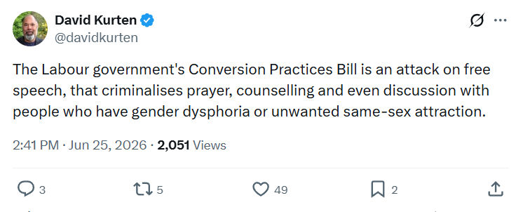 David Kurten: The Labour government's Conversion Practices...
