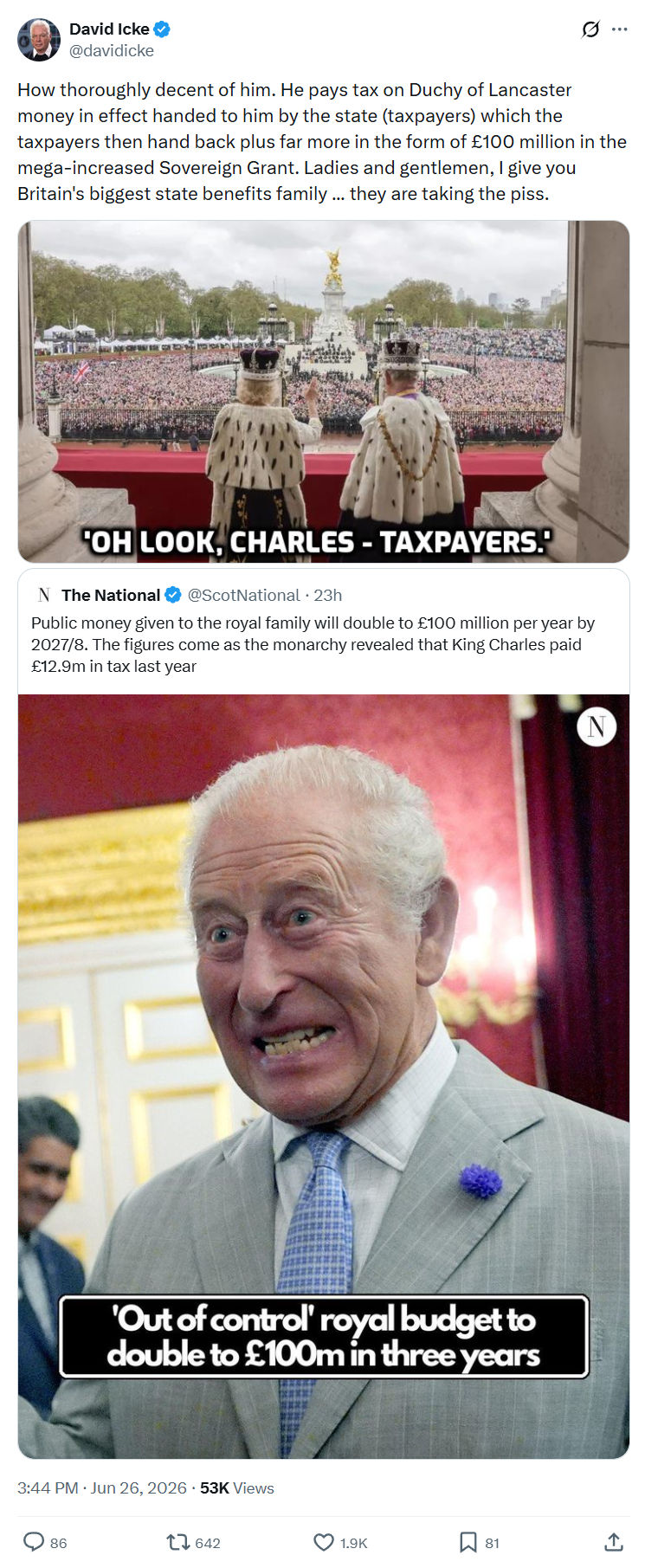 David Icke: How thoroughly decent of him...