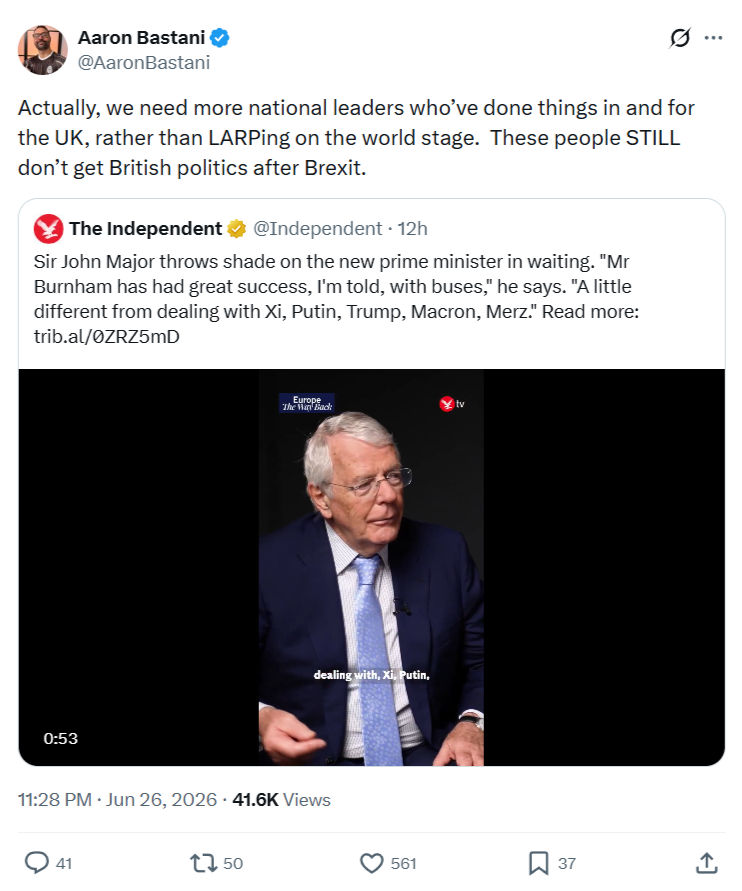 Aaron Bastani: Actually, we need more national...
