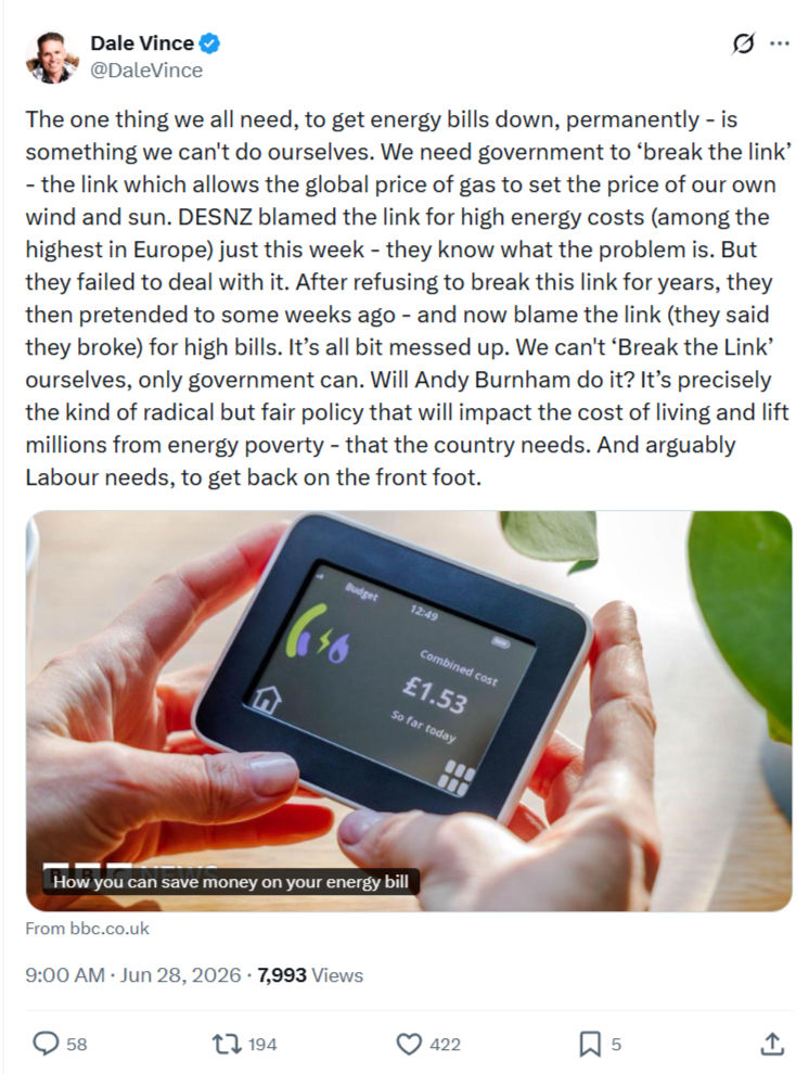 Dale Vince: The one thing we all need, to get energy...