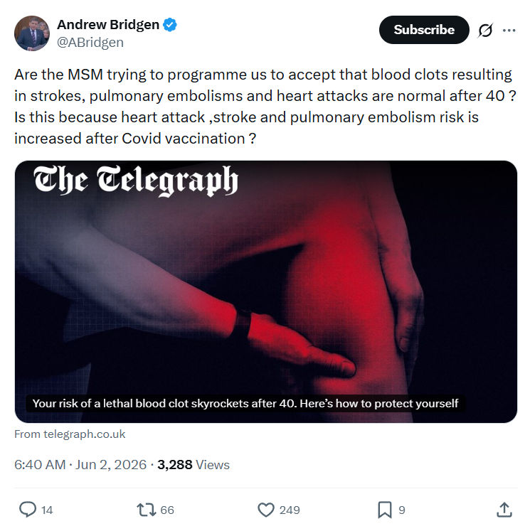 Andrew Bridgen: Are the MSM trying to programme…