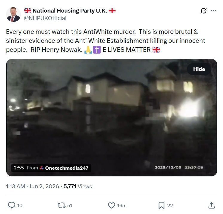 Pat McGinnis: Every one must watch this AntiWhite murder…