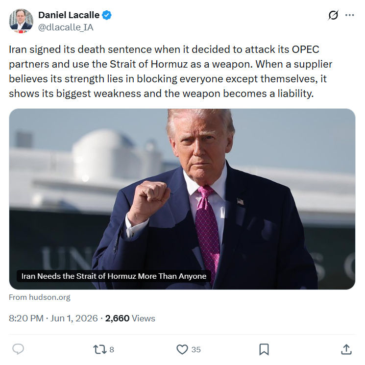 Daniel Lacalle: Iran signed its death sentence…