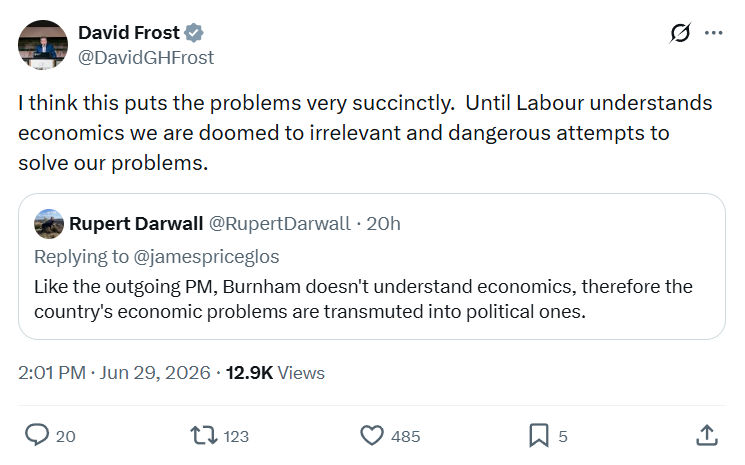 David Frost: I think this puts the problems...