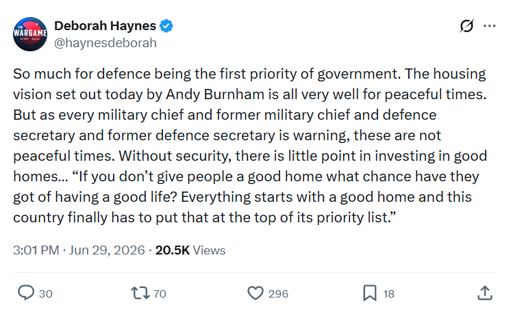 Deborah Haynes: So much for defence...