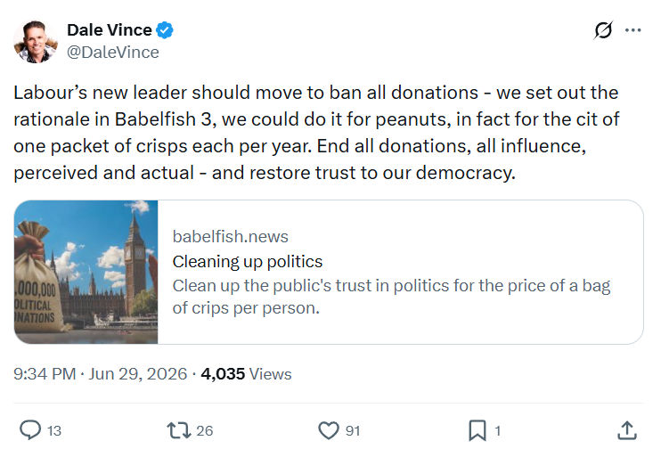 Dale Vince: Labour’s new leader should...
