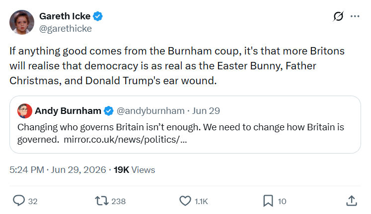 Gareth Icke: If anything good comes...