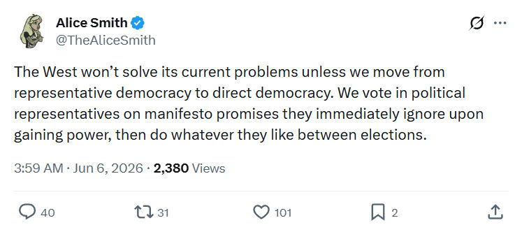 Alice Smith: The West won’t solve its current problems…