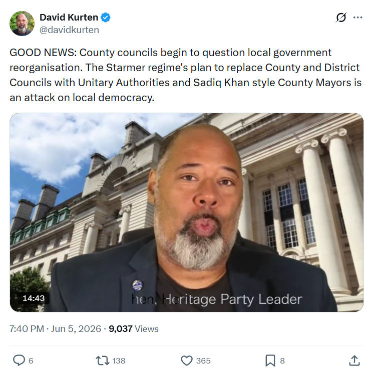 David Kurten: GOOD NEWS…