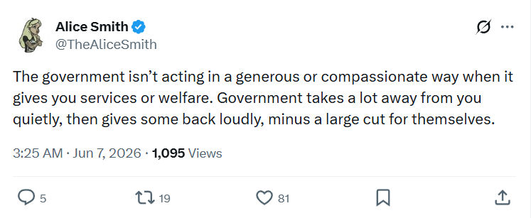 Alice Smith: The government isn’t acting…