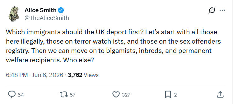 Alice Smith: Which immigrants should the UK deport first…