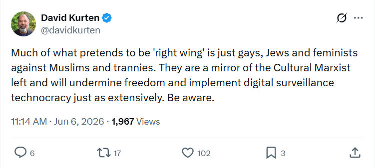 David Kurten: Much of what pretends to be 'right wing'…