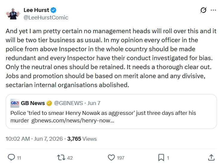 Lee Hurst: And yet I am pretty certain no management heads…