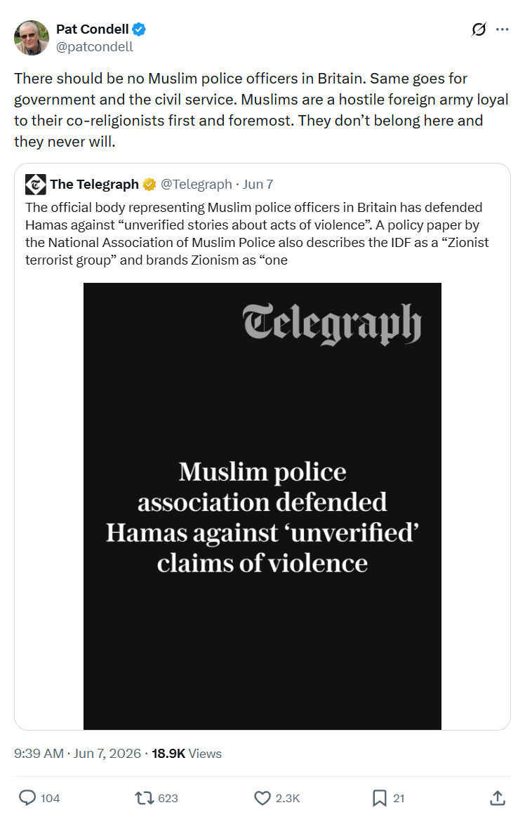 Pat Condell: There should be no Muslim…