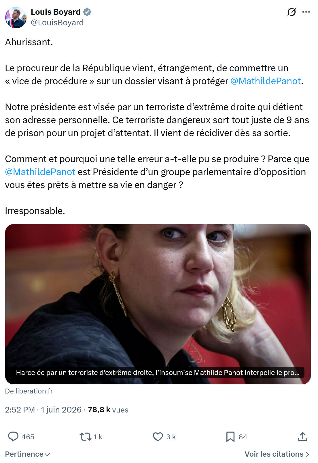 Louis Boyard: Ahurissant…