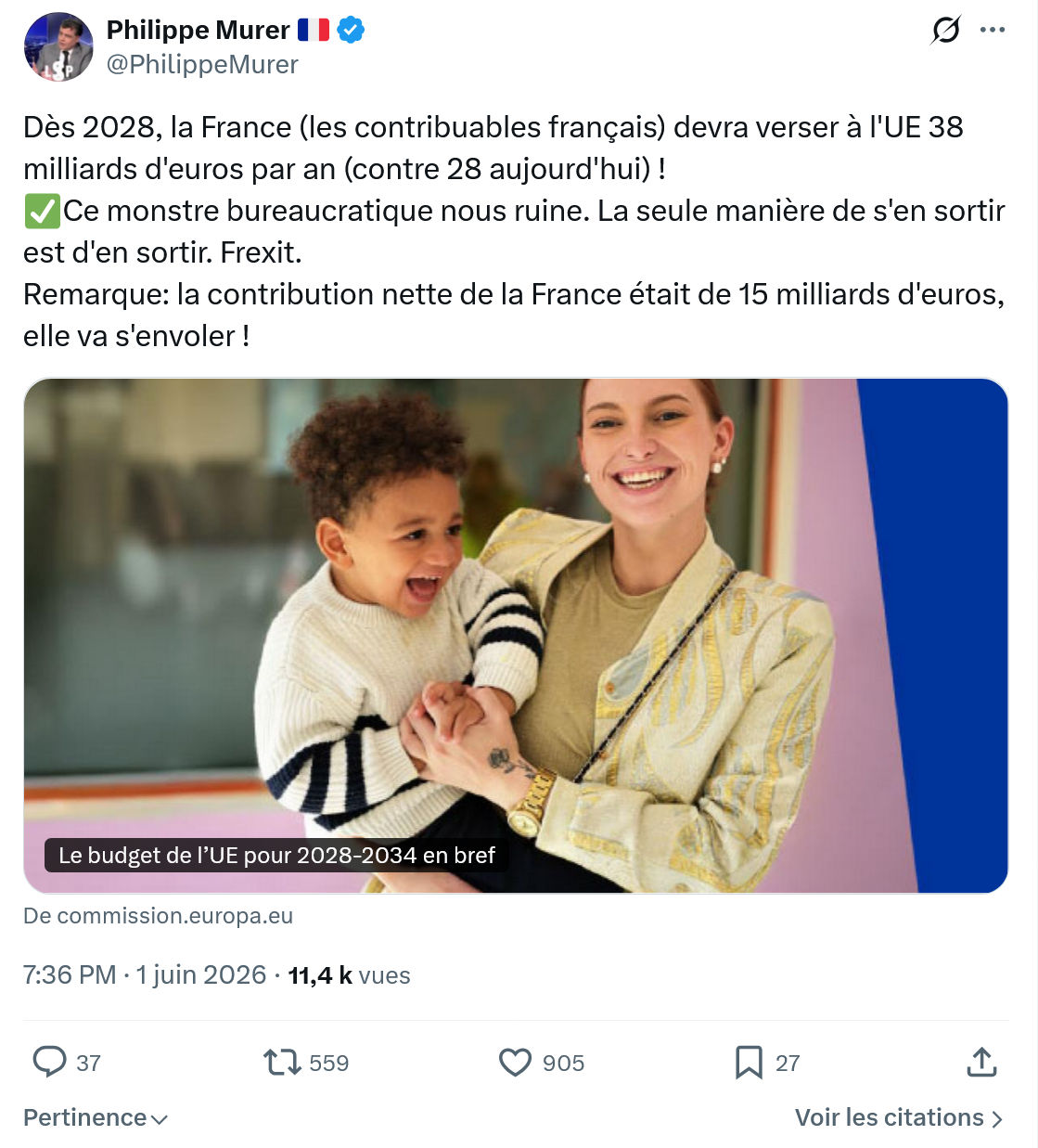 Philippe Murer: Dès 2028, la France…