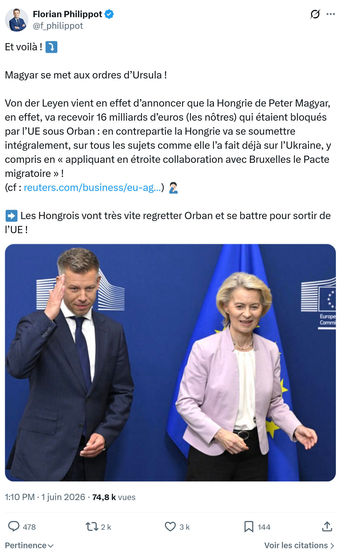 Florian Philippot: Et voilà !…