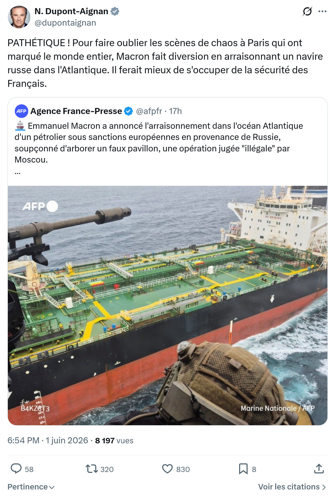 Nicolas Dupont-Aignan: PATHÉTIQUE ! Pour faire oublier…