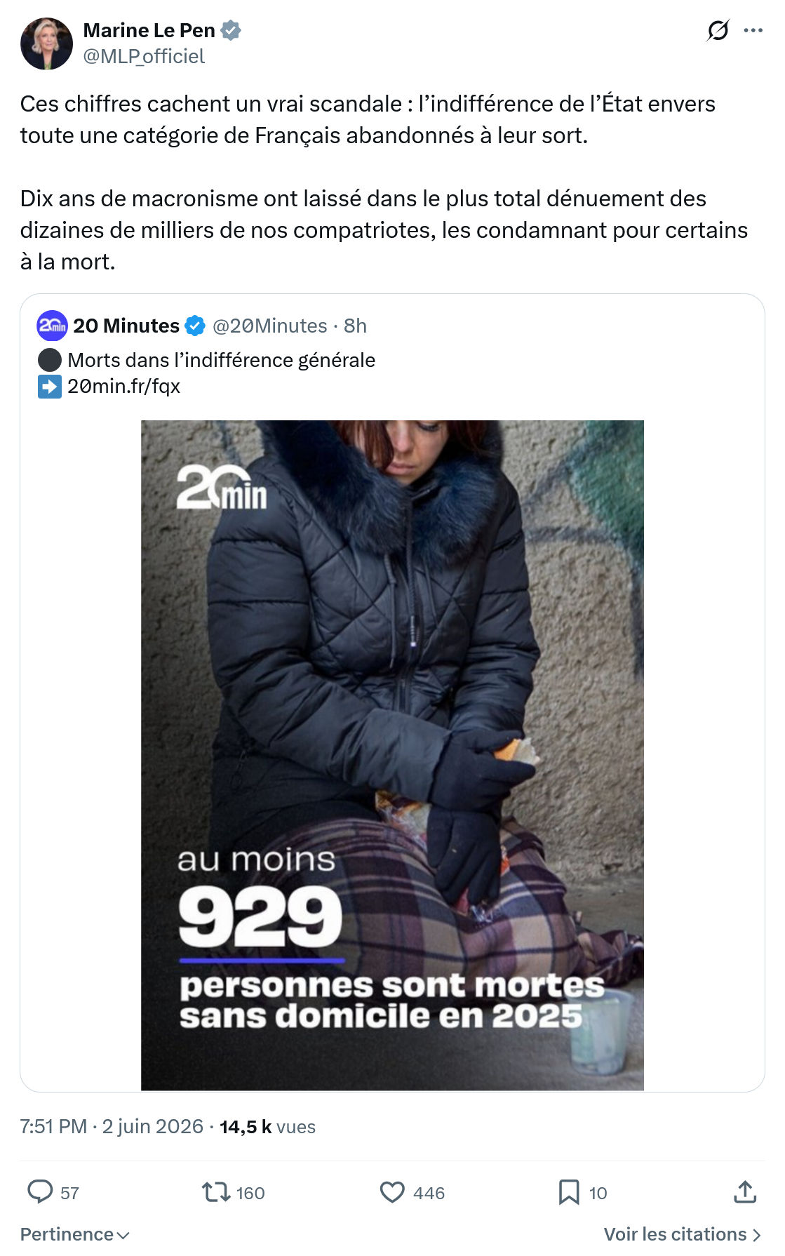Marine Le Pen: Ces chiffres cachent un vrai scandale…