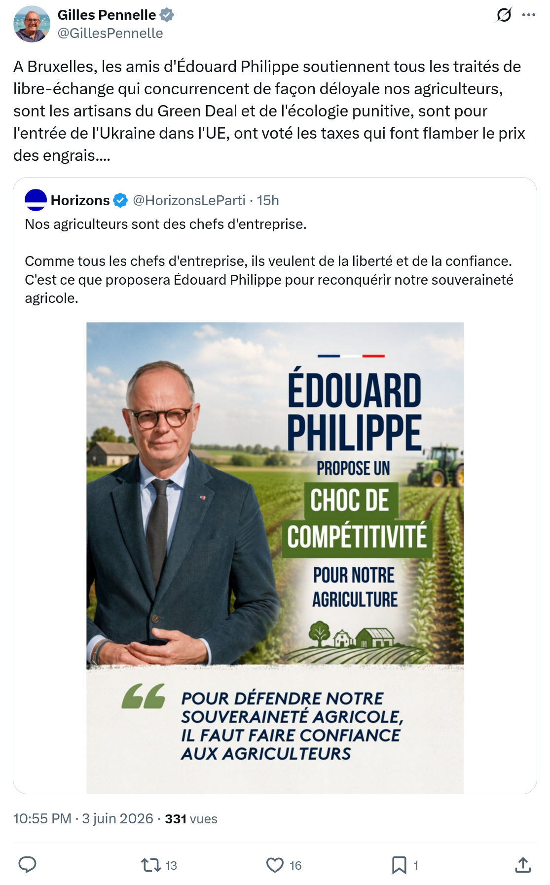 Gilles Pennelle: A Bruxelles, les amis d'Édouard Philippe…