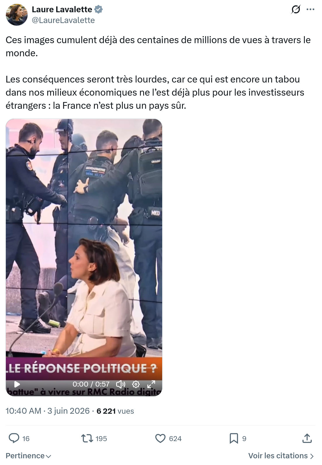 Laure Lavalette: Ces images cumulent déjà des centaines…