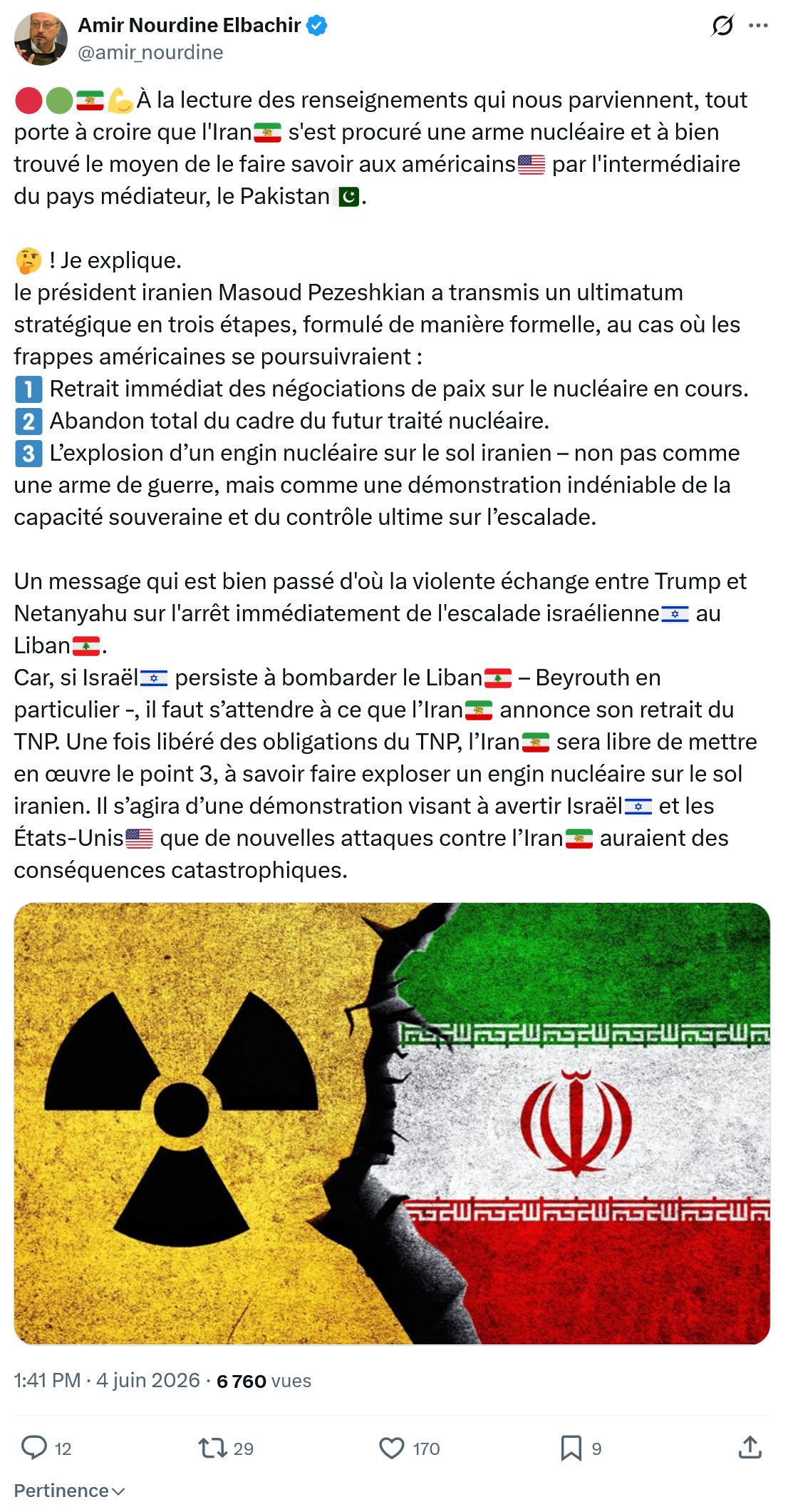 Amir Nourdine Elbachir: À la lecture des renseignements…