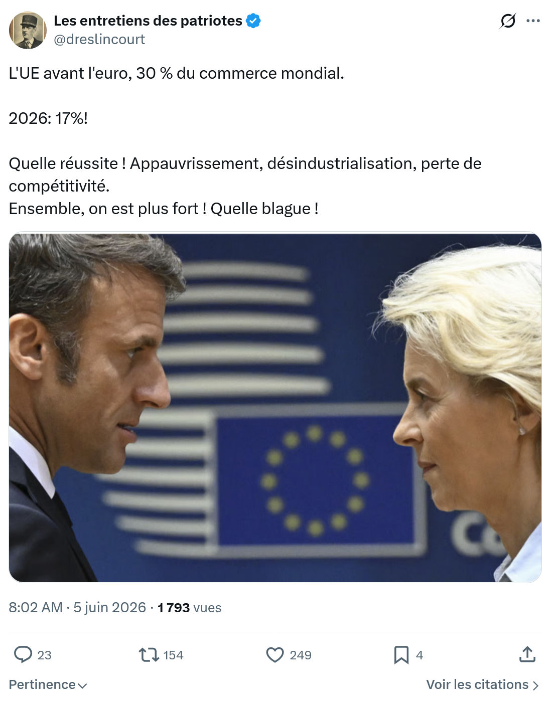 Marquis de Dreslincourt: L'UE avant l'euro…