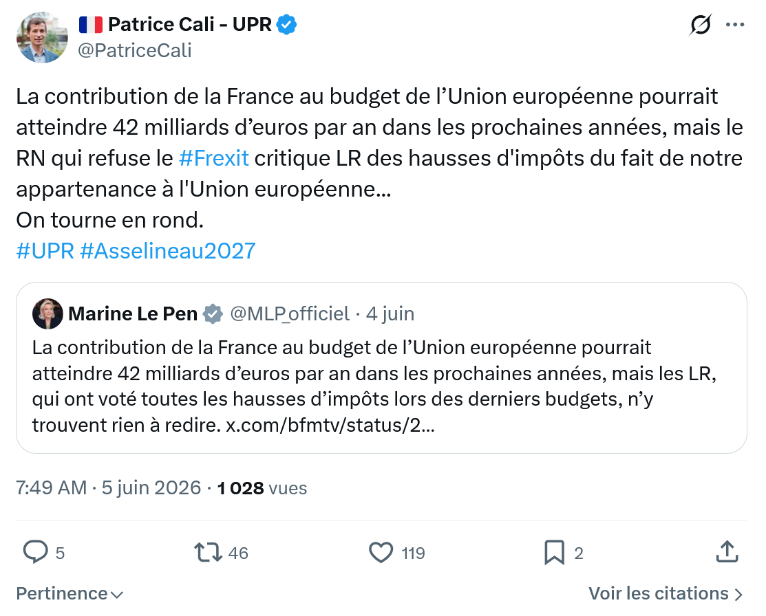 Patrice Cali: La contribution de la France…