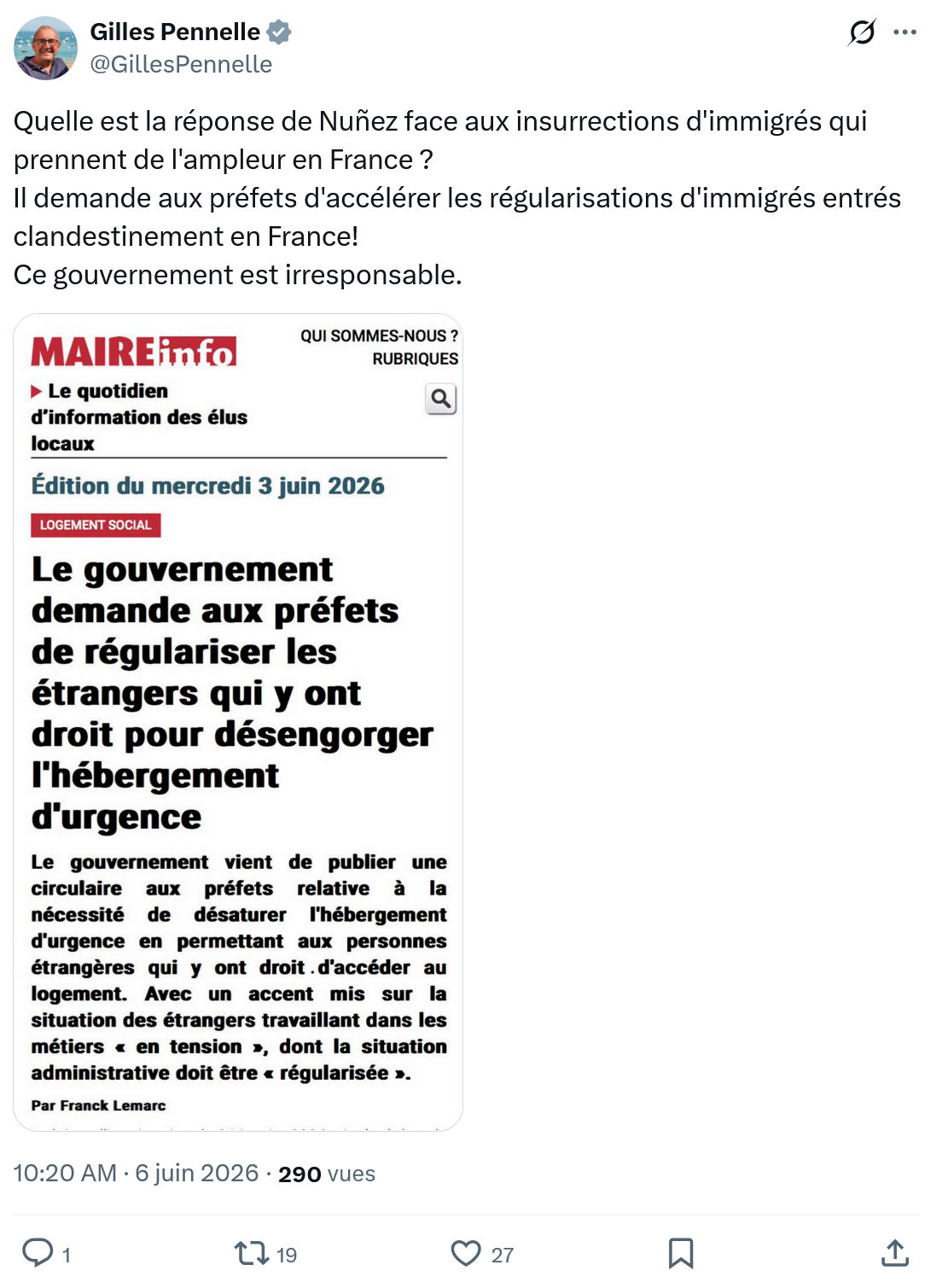 Gilles Pennelle: Quelle est la réponse de Nuñez face…