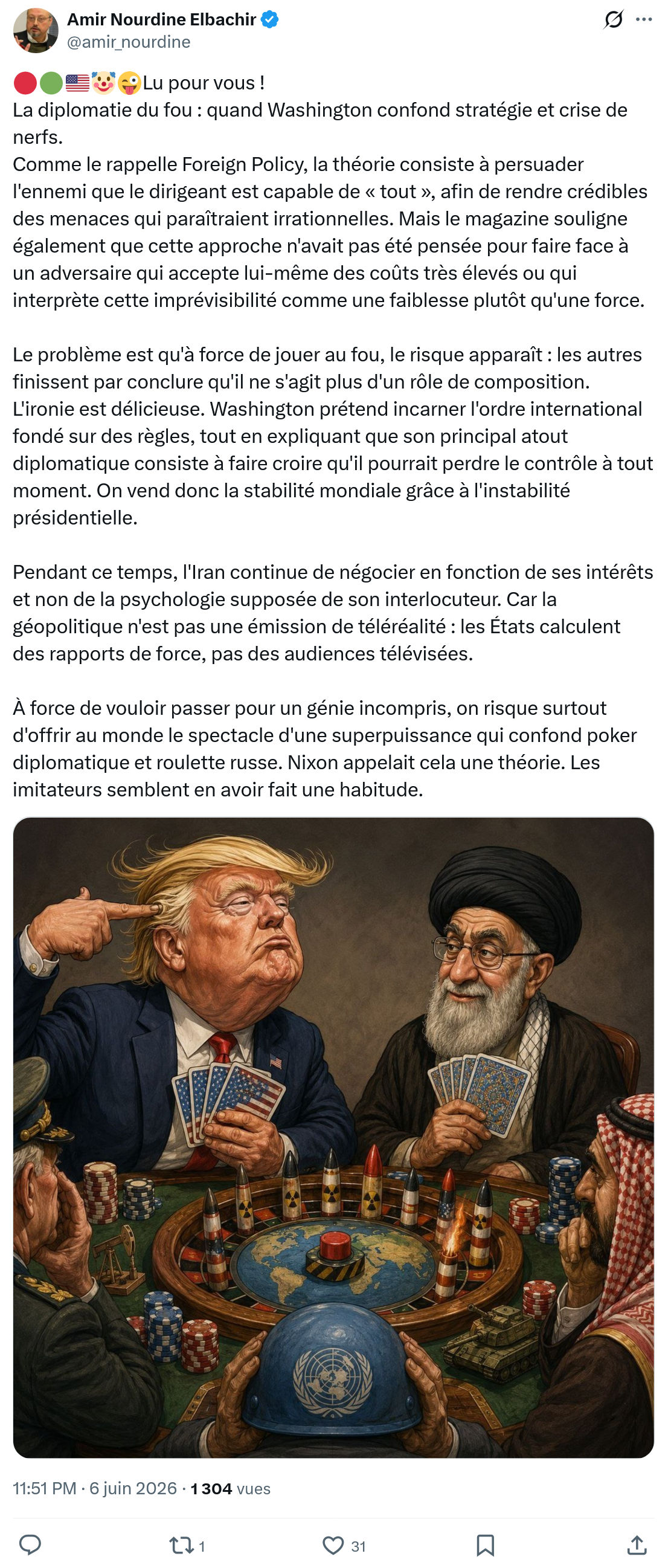 Amir Nourdine Elbachir: Lu pour vous !…