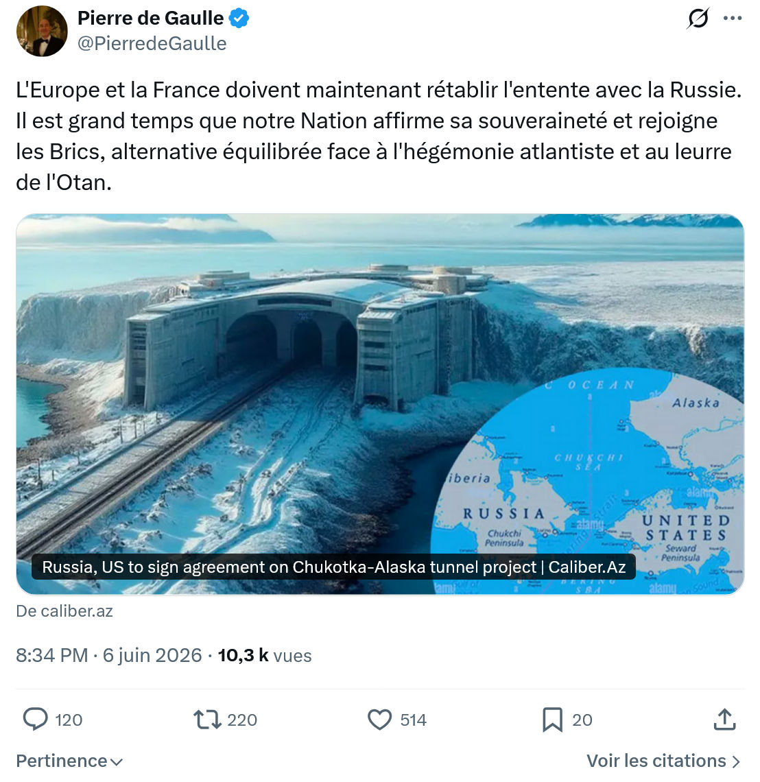 Pierre de Gaulle: L'Europe et la France doivent maintenant…