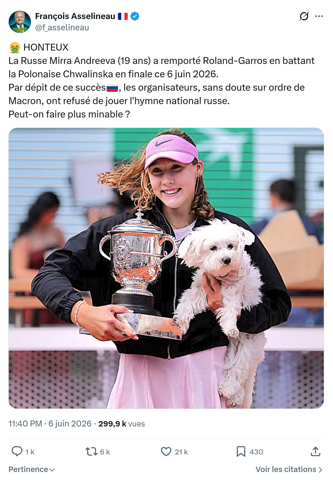 Francois Asselineau: HONTEUX…