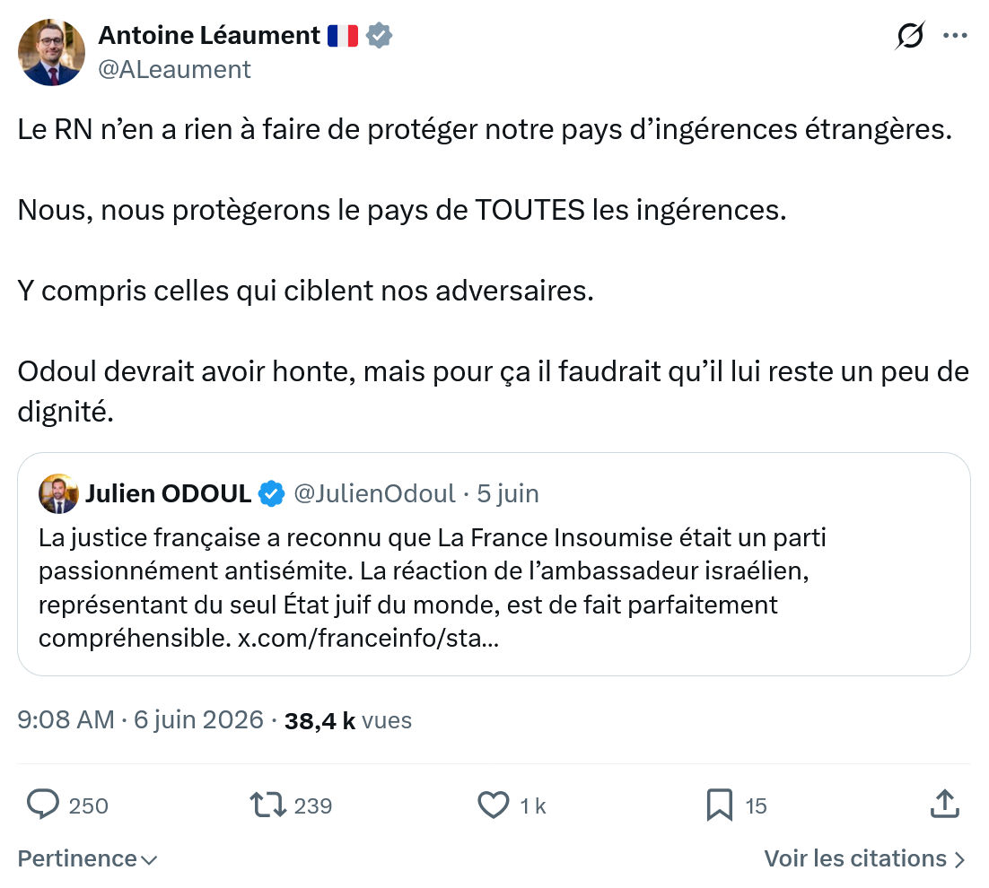 Antoine Léaument: Le RN n’en a rien à faire de protéger…