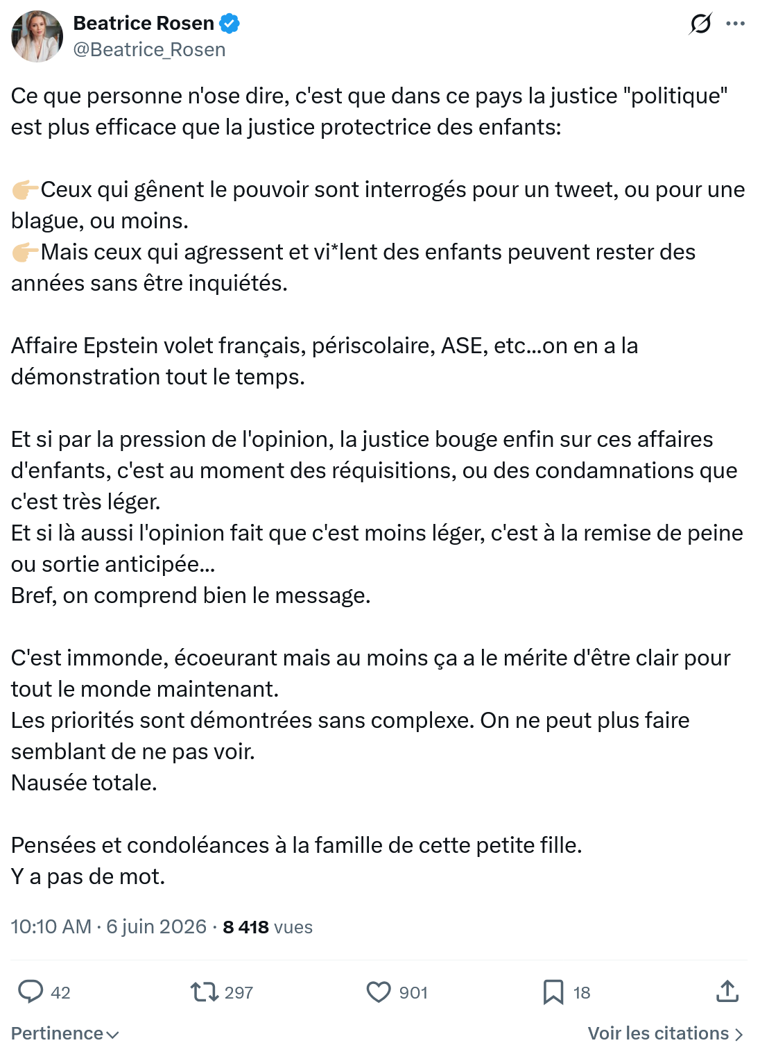 Béatrice Rosen: Ce que personne n'ose dire…