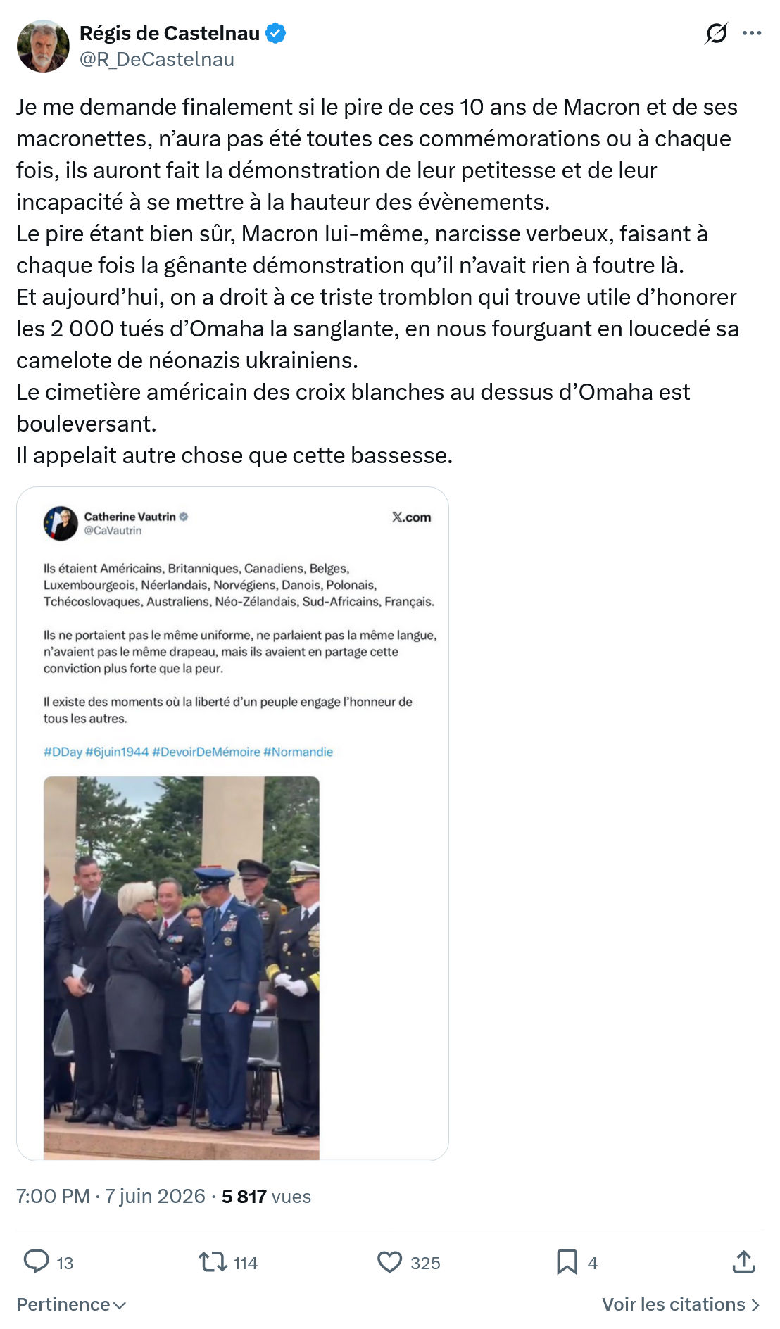 Régis de Castelnau: Je me demande finalement…
