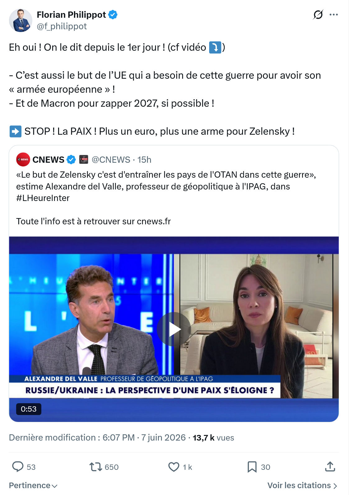 Florian Philippot: Eh oui !…