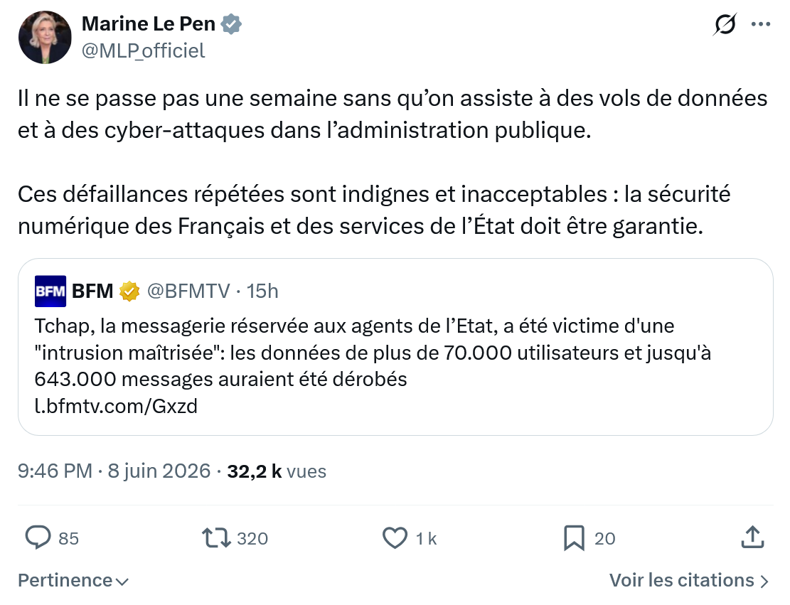 Marine Le Pen: Il ne se passe pas une semaine…