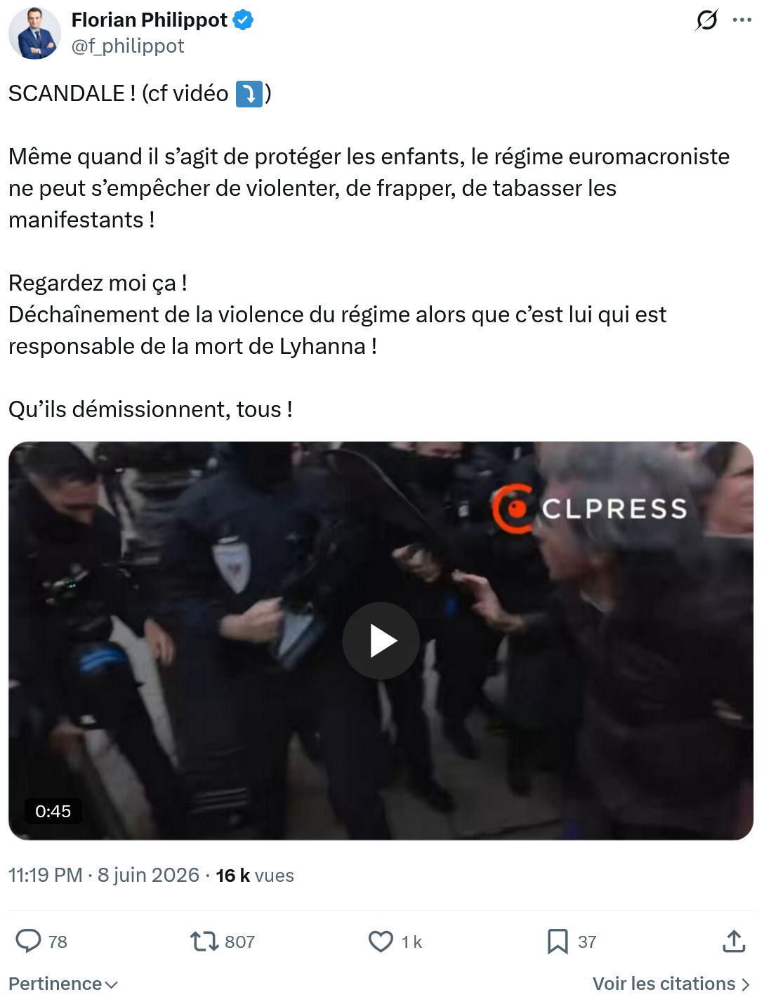 Florian Philippot: SCANDALE !…