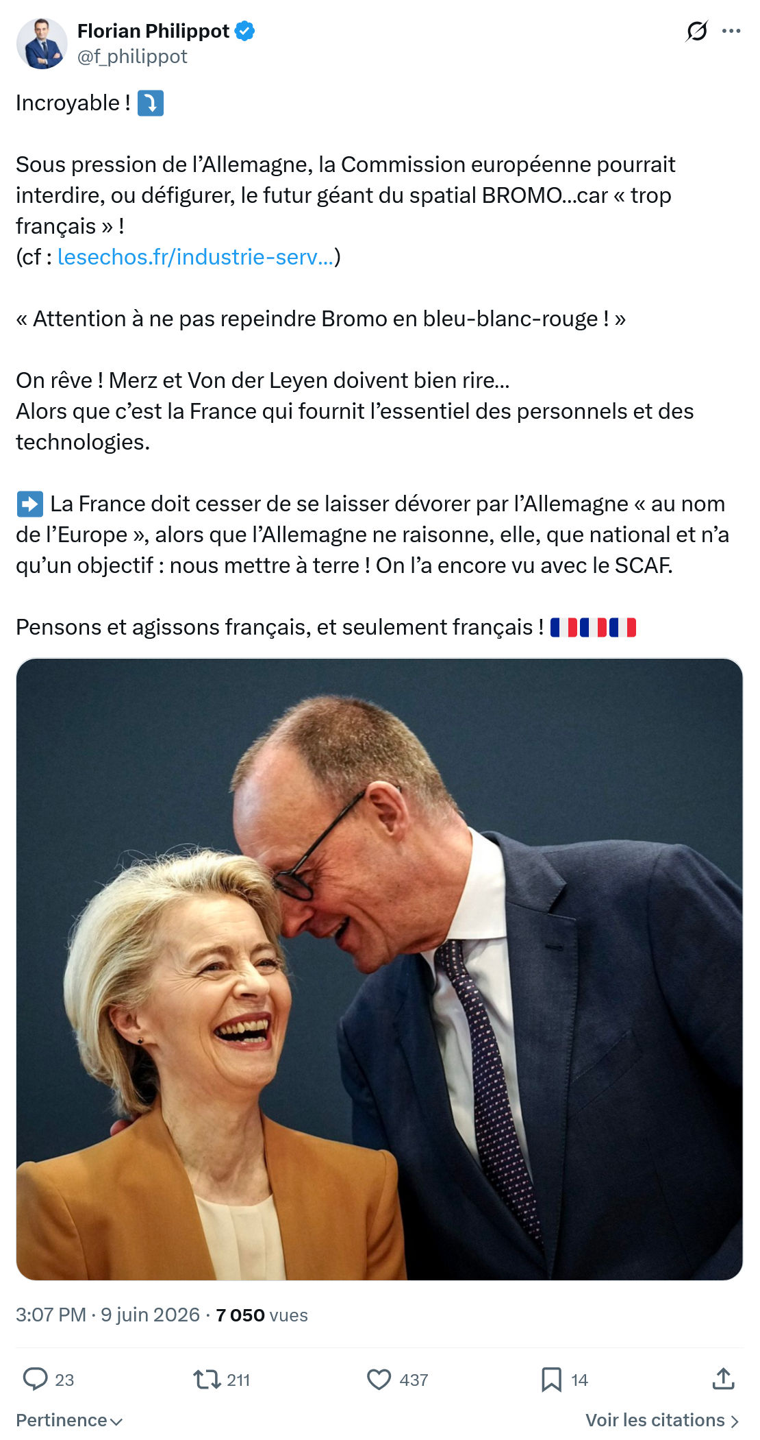 Florian Philippot: Incroyable !…