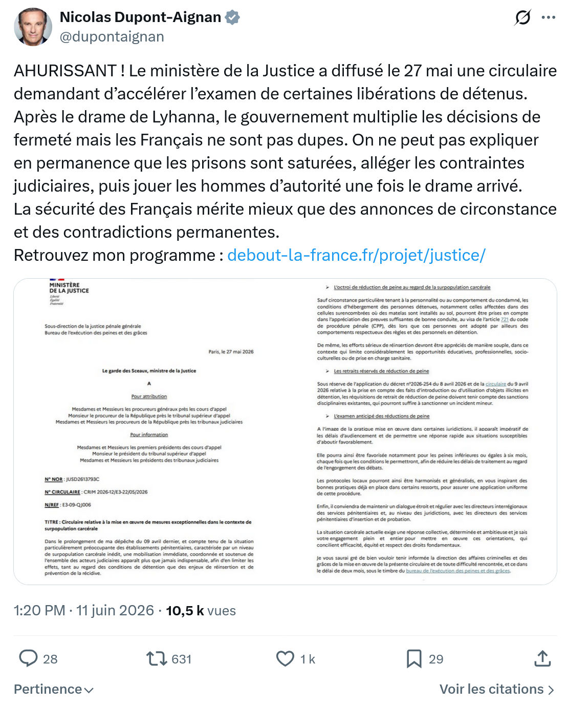 Nicolas Dupont-Aignan: AHURISSANT !…