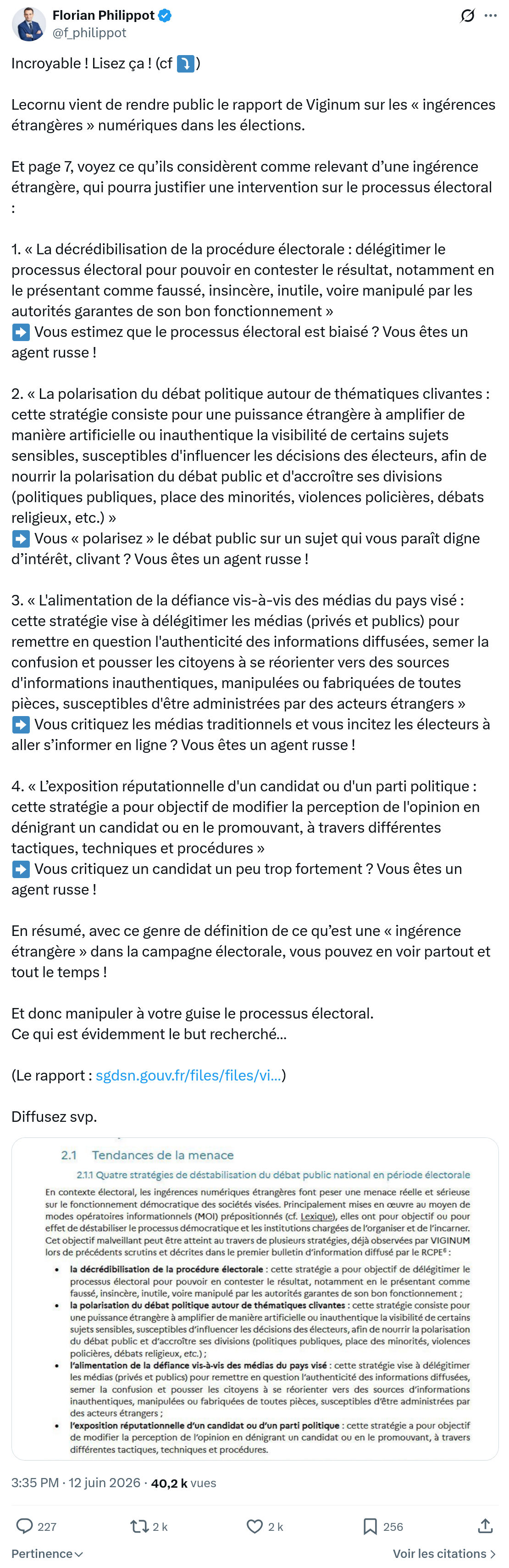 Florian Philippot: Incroyable ! Lisez ça !…