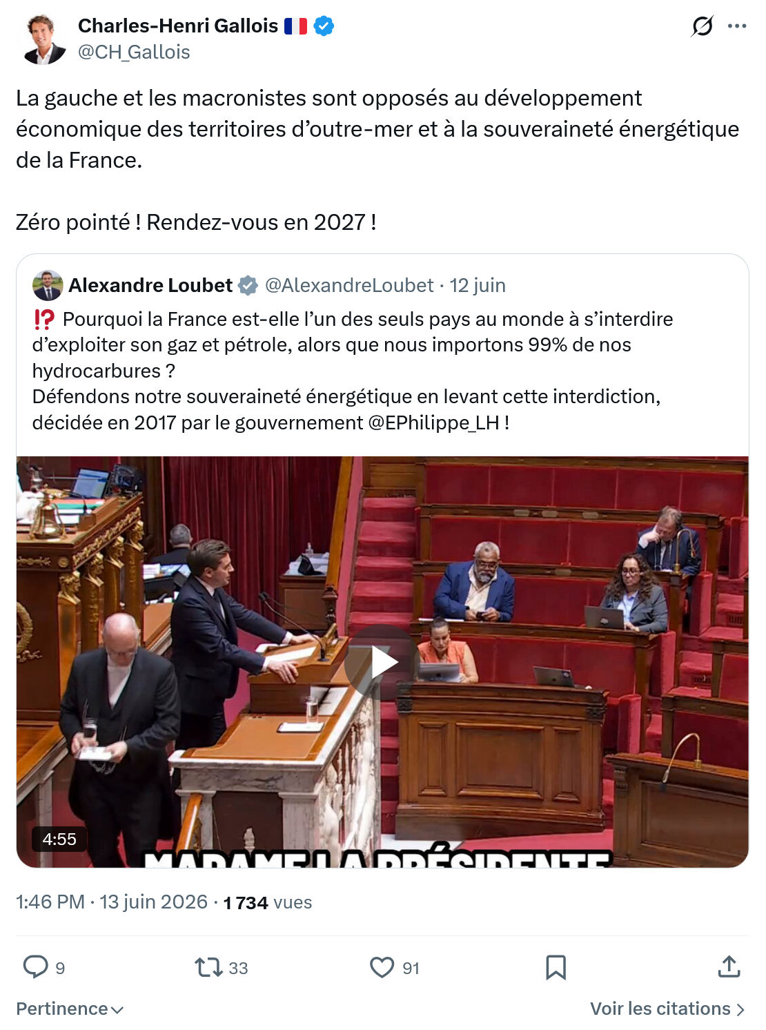 Charles-Henri Gallois: La gauche et les macronistes sont…