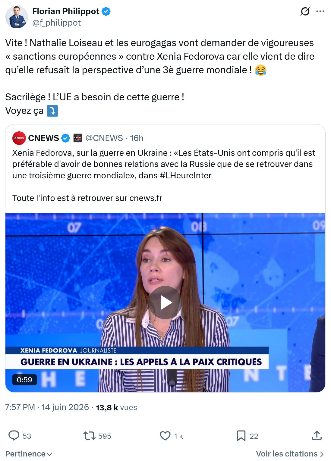Florian Philippot: Vite ! Nathalie Loiseau et les eurogagas…