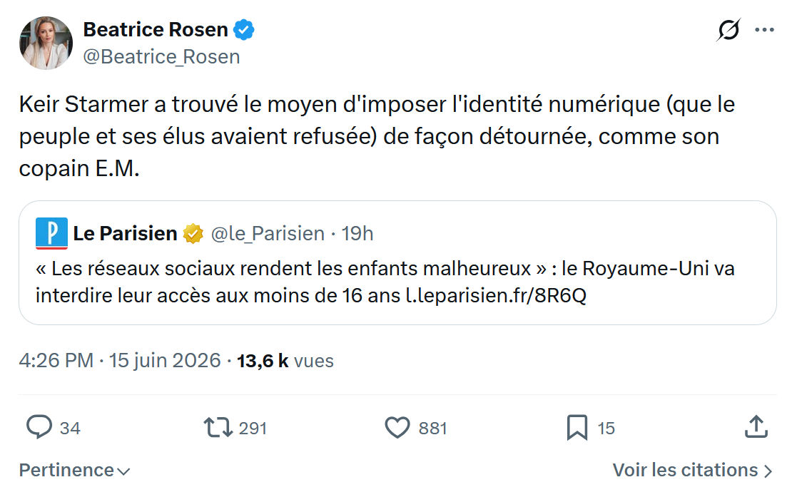 Béatrice Rosen: Keir Starmer a trouvé le moyen d'imposer…