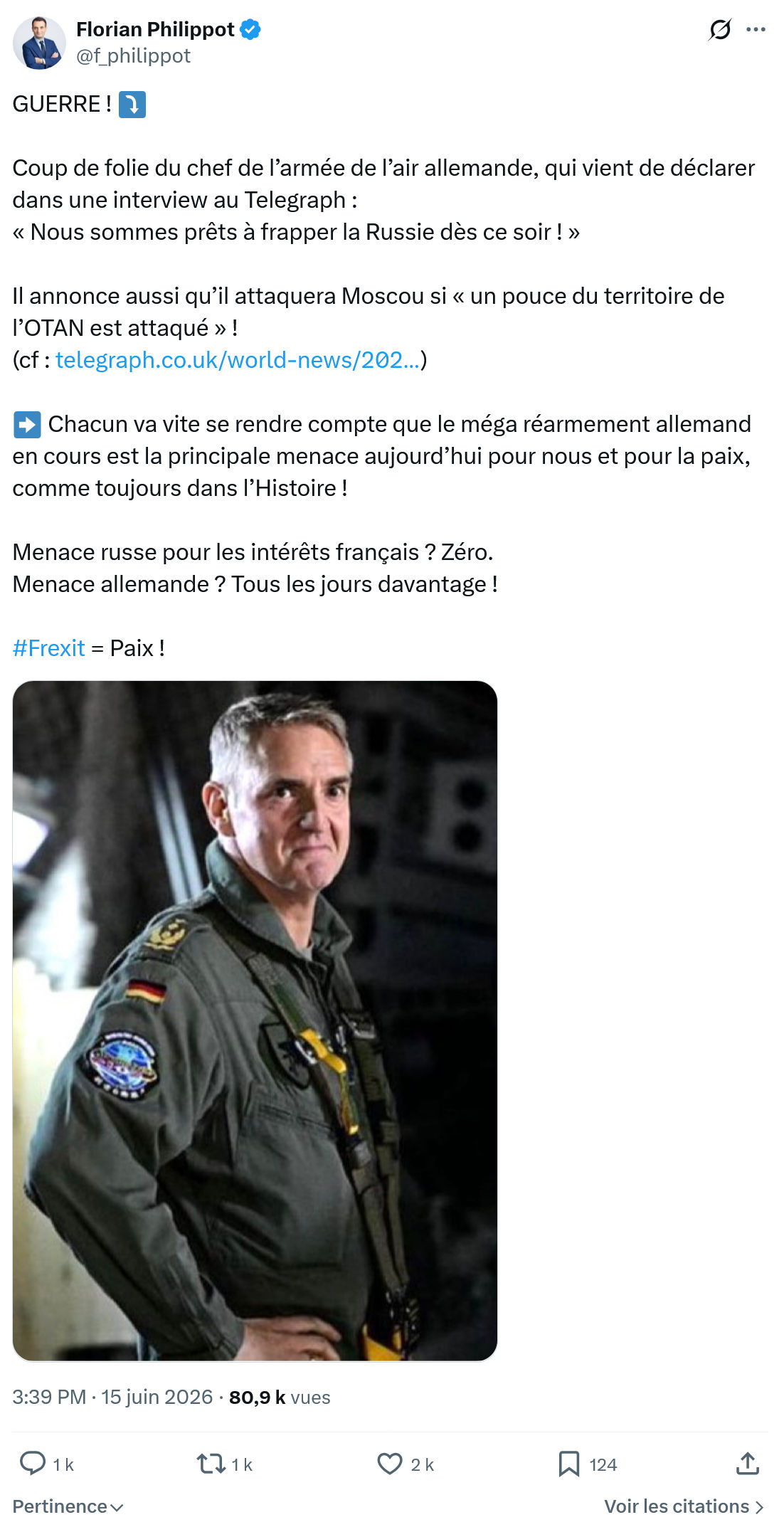 Florian Philippot: GUERRE ! …