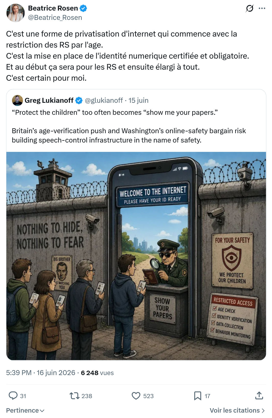 Béatrice Rosen: C'est une forme de privatisation...