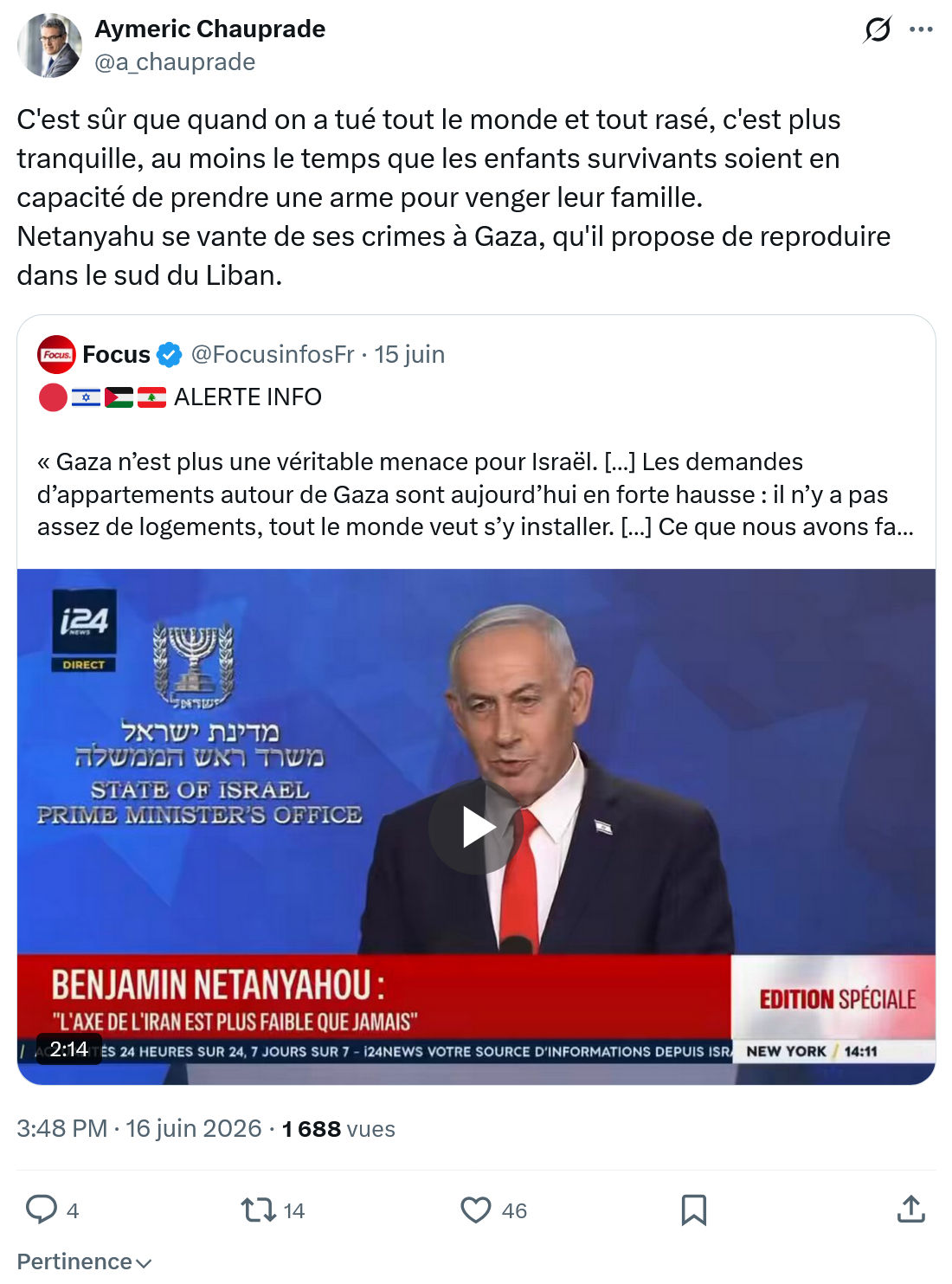 Aymeric Chauprad: C'est sûr que quand on a ...