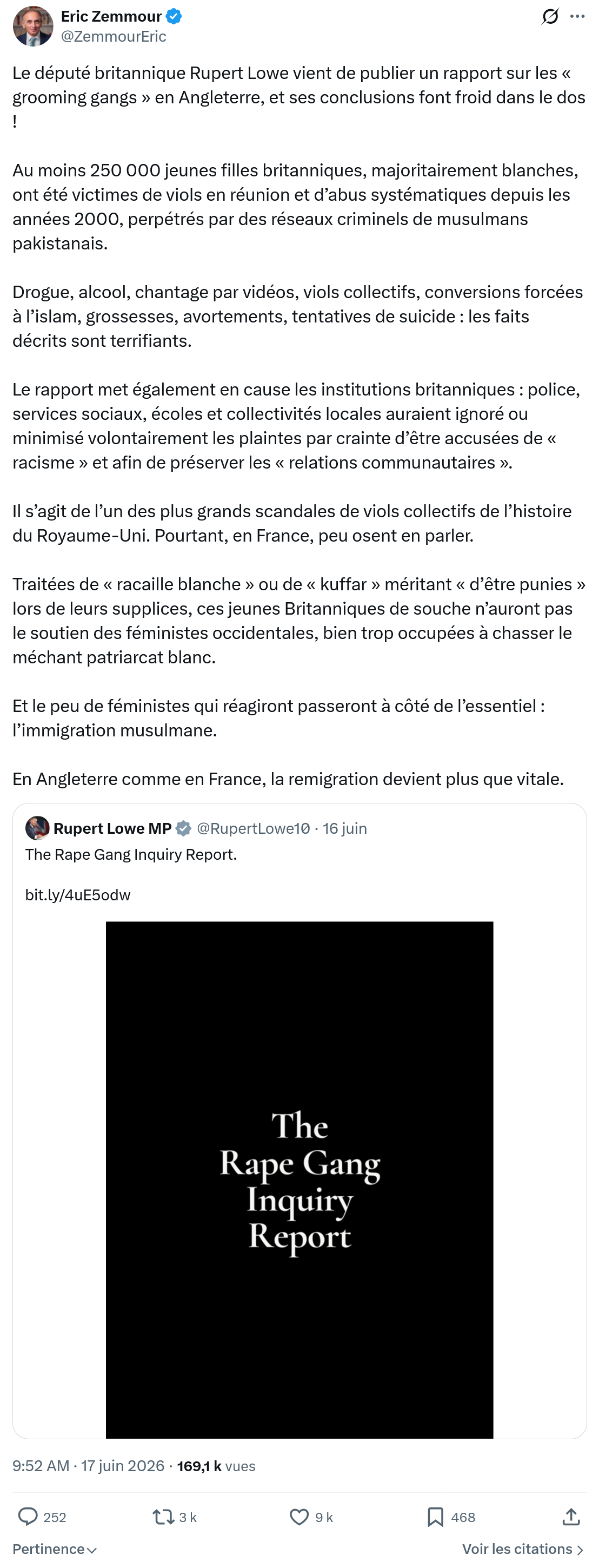 Eric Zemmour: Le député britannique Rupert Lowe...