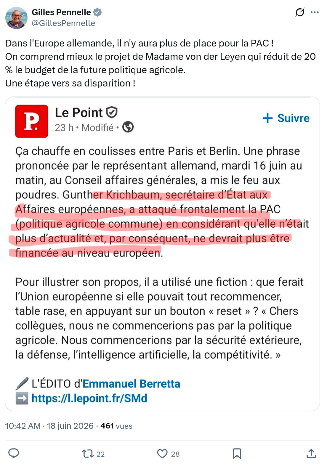 Gilles Pennelle: Dans l'Europe allemande, il ...