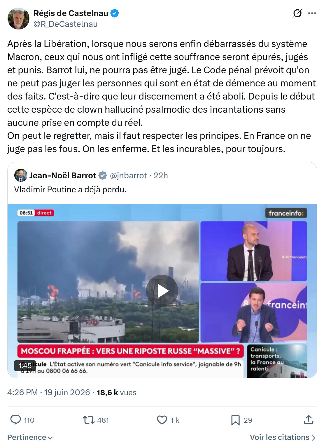 Régis de Castelnau: Après la Libération, lorsque nous serons...